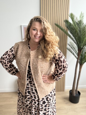 Gilet sans manches avec broche Lucia camer