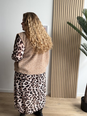 Gilet sans manches avec broche Lucia camer