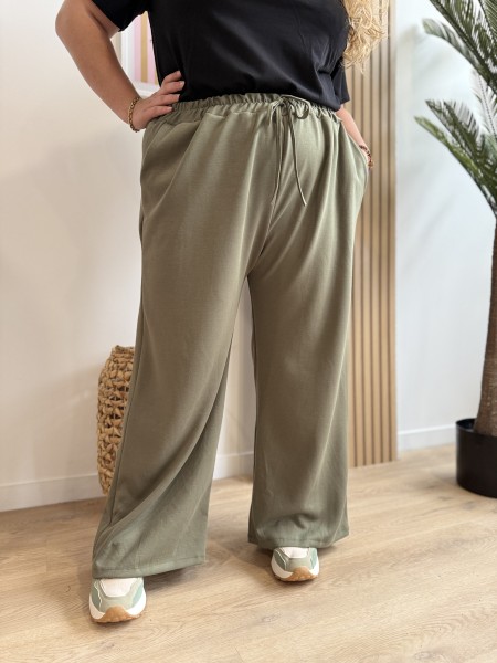 Pantalon uni Jog kaki