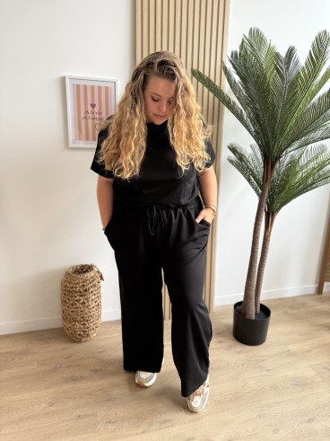 Pantalon uni Jog noir