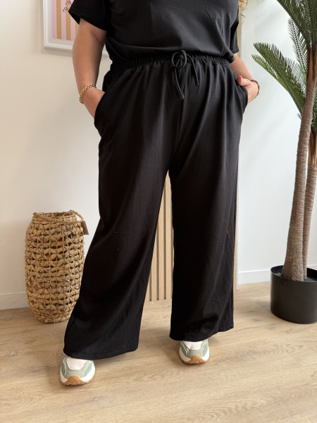 Pantalon uni Jog noir