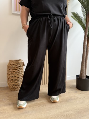 Pantalon uni Jog noir