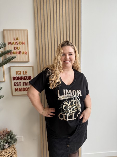 Tee shirt Limoncello Lola noir