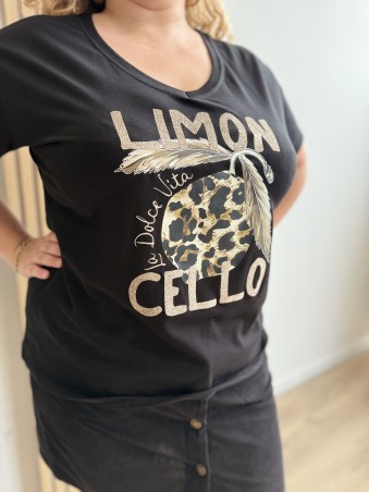 Tee shirt Limoncello Lola noir