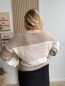 Gilet tricot beige et blanc Viviana Gilet tricot beige et blanc Viviana