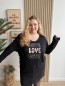Pull fin love love love Adelina noir Pull fin love love love Adelina noir