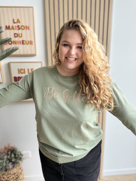 Pull bichette kaki Alyssa
