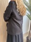 Blazer uni "Lya" noir léopard