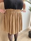 Jupe plissée Savina camel