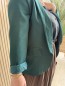Blazer uni "Lya" vert sapin