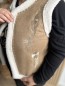 Gilet sans manches Sherpa broderie Bella Gilet sans manches Sherpa broderie Bella