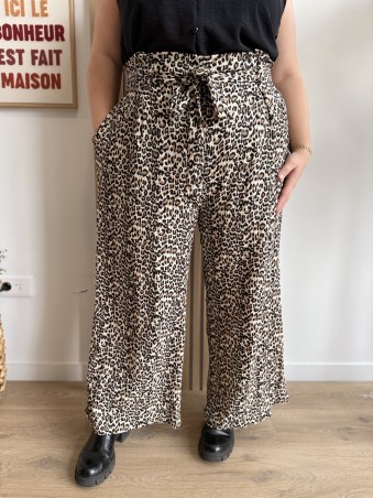 Pantalon fluide léopard Madalena