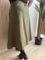 Jupe longue unie Fanny kaki