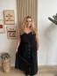 Jupe longue unie Fanny noir