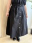Jupe longue unie Fanny noir