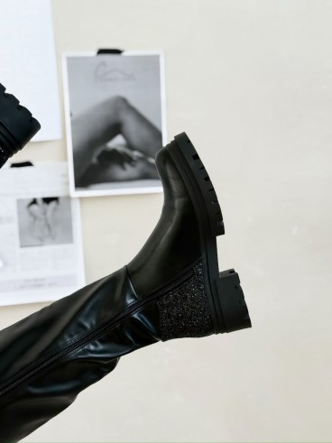 Bottes hautes mollets larges Cinzia M/L