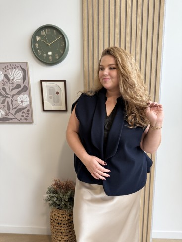 Cape style blazer Jade noir