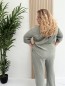 Ensemble chemise + pantalon gaze de coton uni kaki