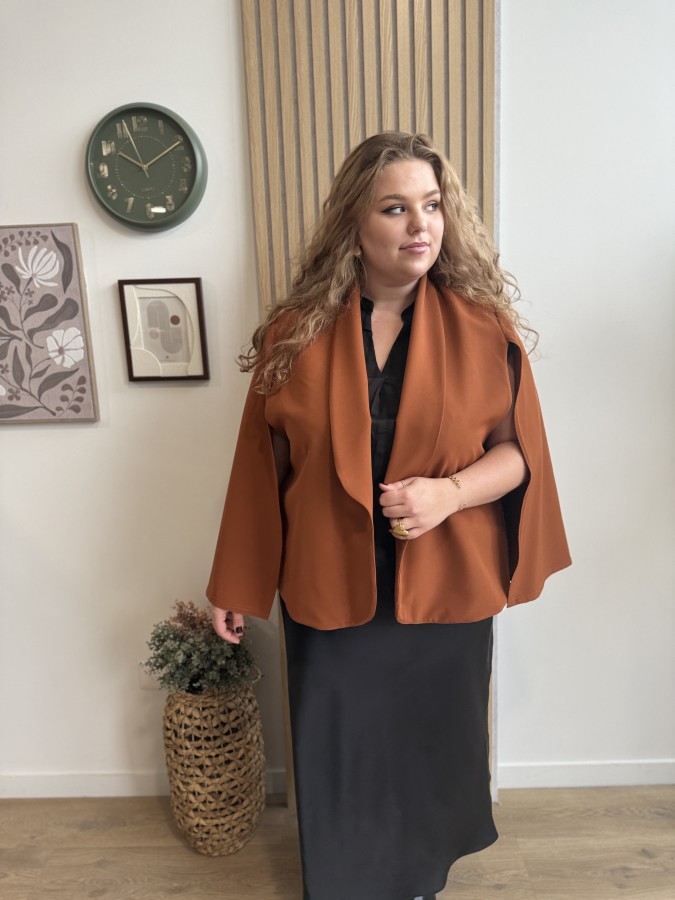 Cape blazer Anna brique Cape blazer Anna brique