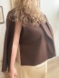 Cape style blazer Jade chocolat