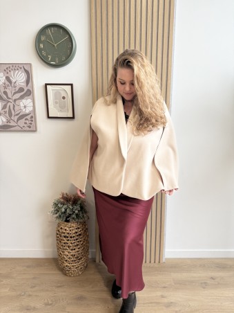 Cape style blazer Jade beige