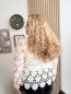 Blouse tout en dentelle blanche Ingrid