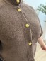 Cardigan Epais Plume chocolat