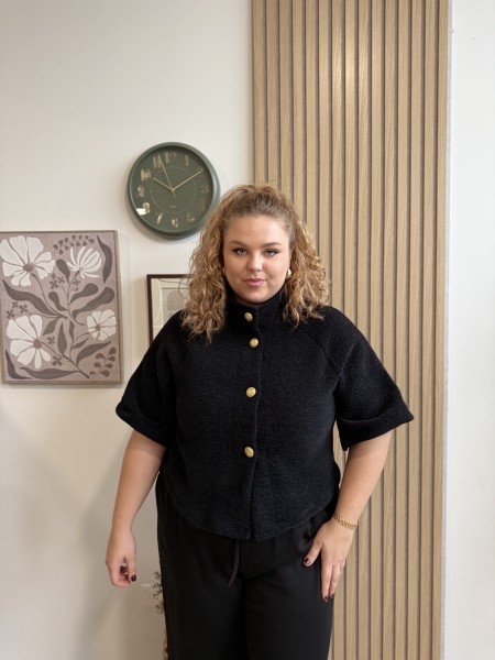 Cardigan Epais Plume noir