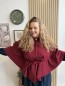Poncho Bella bordeaux
