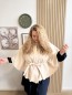 Poncho Bella beige