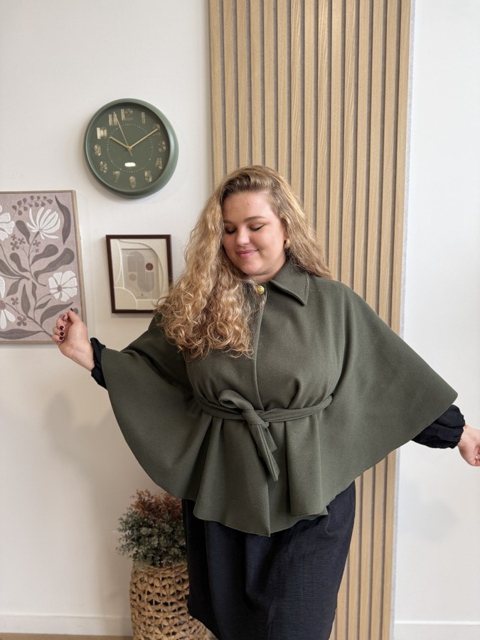 Poncho Bella kaki