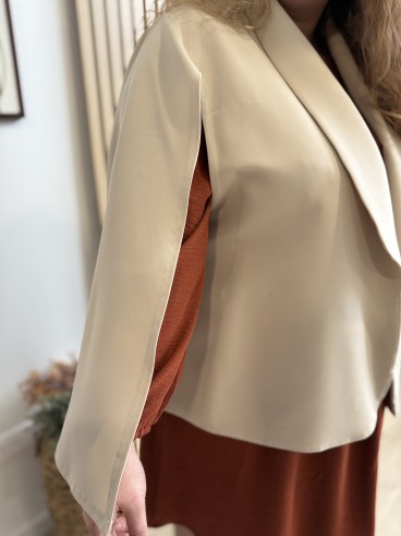 Cape Blazer Anna Beige