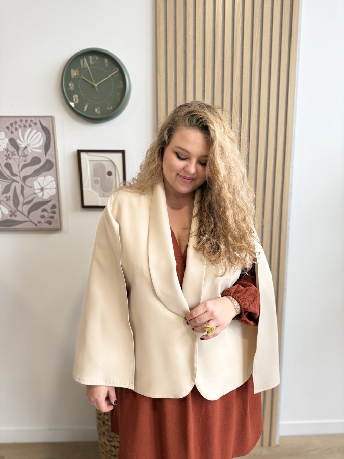 Cape Blazer Anna Beige Cape Blazer Anna Beige