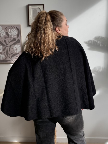 Cape écharpe Louisa noir