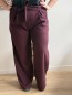 Pantalon épais Nina bordeaux