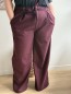 Pantalon épais Nina bordeaux