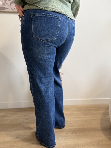 Jeans bleu wide leg Marguerite