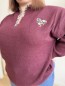 Pull broderie coeur liberty Alma bordeaux Pull broderie coeur liberty Alma bordeaux