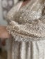 Robe à sequins et doux Astrid beige