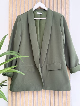 Blazer uni "Lya" kaki