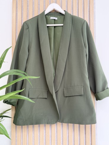 Blazer uni "Lya" kaki