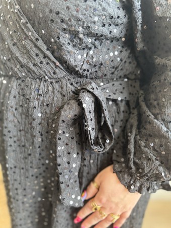 Robe full sequins Evy noir