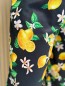 Pantalon fluide imprimé citrons noir TU