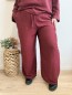 Pantalon fluide paillettes Enora bordeaux