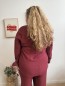 Blouse paillettes Camille bordeaux