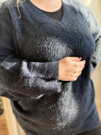 Pull long loose Mona noir