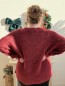 Pull long loose Mona bordeaux