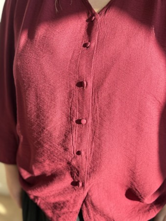 Blouse boutonnée Vicky bordeaux