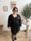 Robe full sequins boucle Evy noir