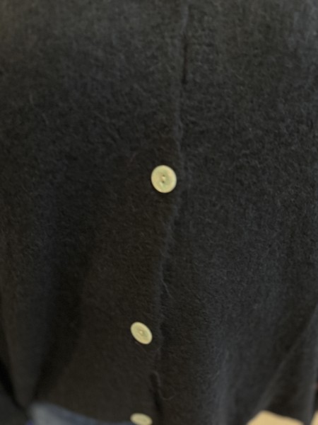 Gilet tout doux baby alpaga Suri noir